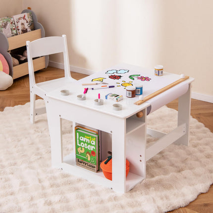 Costzon Kids Art Table and Chair Set