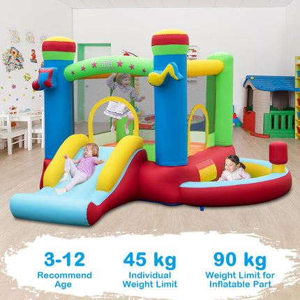 BOUNTECH Inflatable Bounce House with Ball Pit, Music Castle