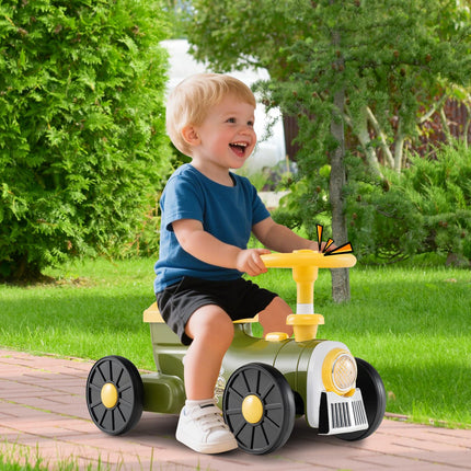 Costzon Ride On Push Car Retro Kids Riding Toy with Steering Wheel