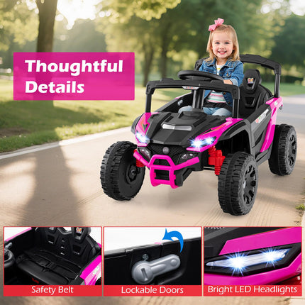 Costzon 12V Kids UTV Ride On Car Battery Powered Electric Vehicle with Remote Control