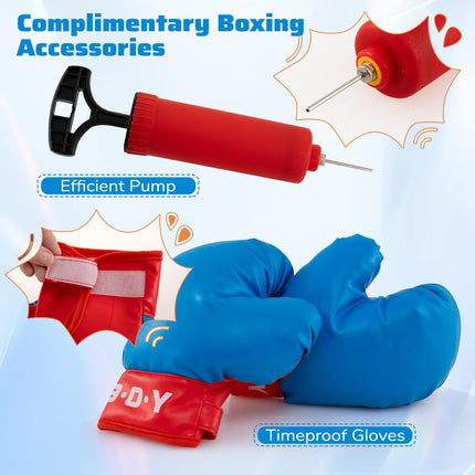Costzon Punching Bag for Kids Boxing Bag Set Toy with Height Adjustable Stand