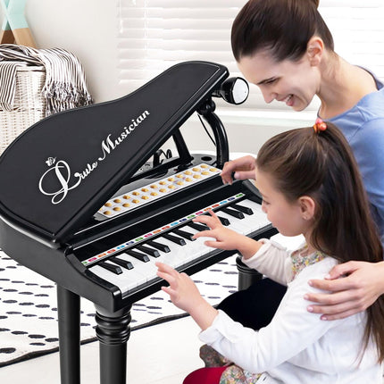 Costzon Kids Piano, 31 Key Mini Grand Piano Toy Keyboard with Microphone