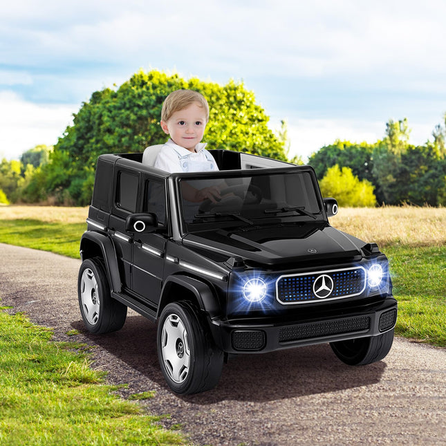 Costzon Licensed Mercedes-Benz EQG Kids Ride On Car, 12V 9AH 4WD Toy Electric Vehicle w/Remote Control