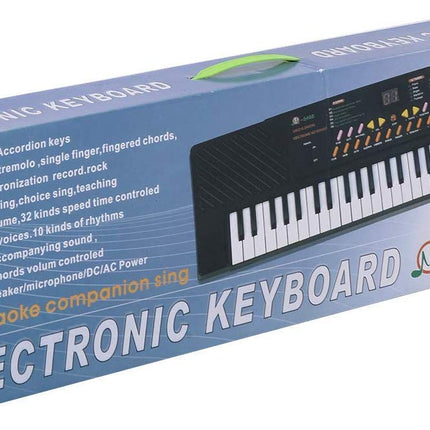Costzon 54-Key Electronic Keyboard Piano with LED Digital Display, Portable Electronic Musical Instrument with Microphone & Adapter