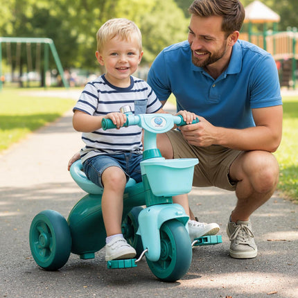 Costzon Kids Tricycle Ergonomic Seat Non-Slip Handle and Fun Bell