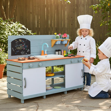 Kids Play Kitchen Set with Stoves for Boys Girls Aged 3-8
