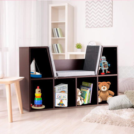 Costzon Kids Bookshelf with Reading Nook