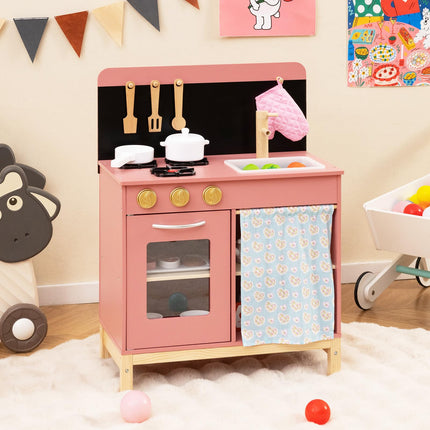 Costzon Kids Wooden Kitchen Playset