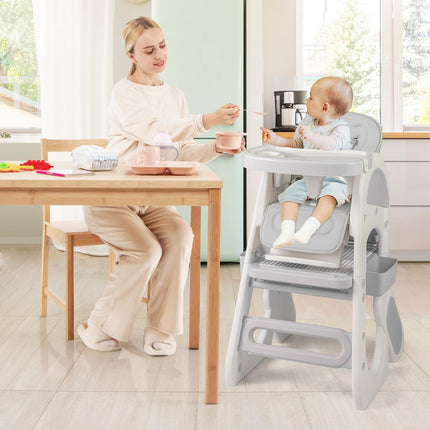 BABY JOY Baby High Chair 8 in 1 Convertible High Chairs for Babies and Toddlers