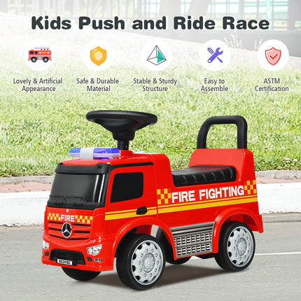 Costzon Ride On Push Car for Toddlers, Licensed Mercedes Benz Sliding Car, Foot-to-Floor Riding Toy for Boys Girls
