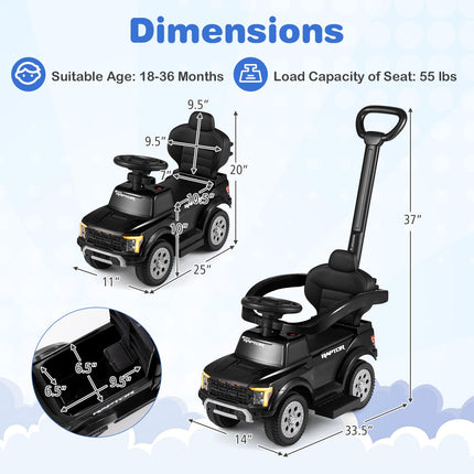 Costzon Ride On Push Car for Boys Girls