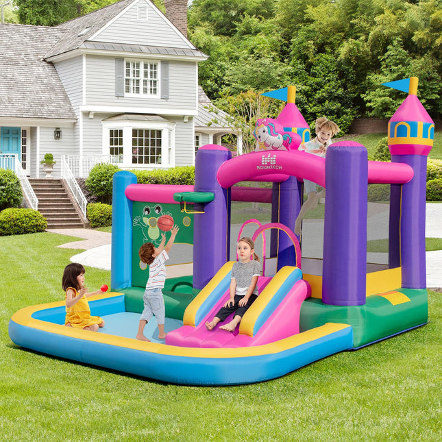 BOUNTECH Inflatable Bounce House, Blow up Jumping Castle for Indoor Outdoor Party Family Fun