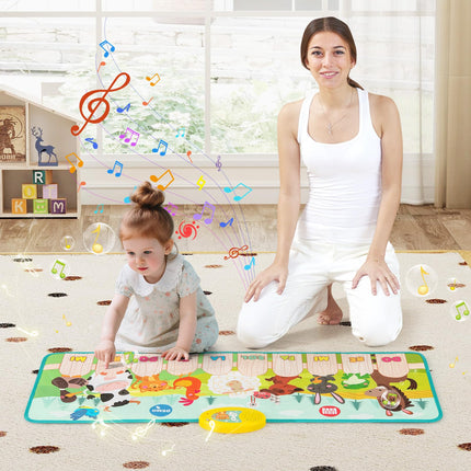 10-Key Musical Piano Mat for Toddlers Early Sensory Educational Learning Toys for 3+ Years Old