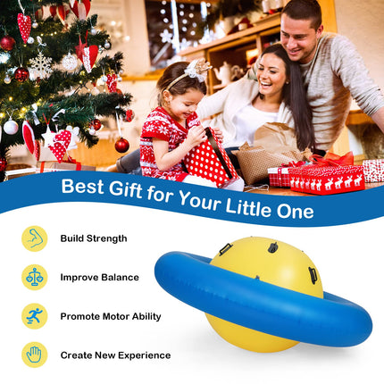 Costzon Giant Inflatable Dome Rocker Bouncer, Blow Up Rocking Ball Playground