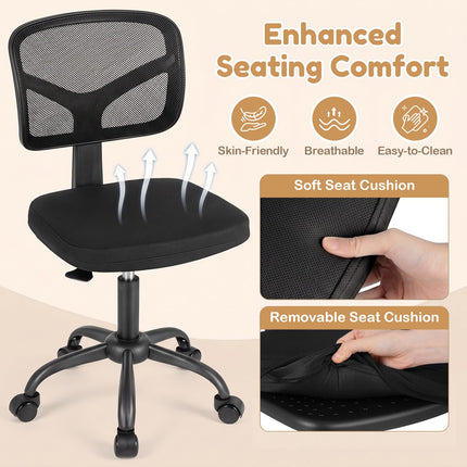 Costzon Kids Desk Chair with Adjustable Height | Children Study Chair w/ Wheels & Ergonomic Backrest