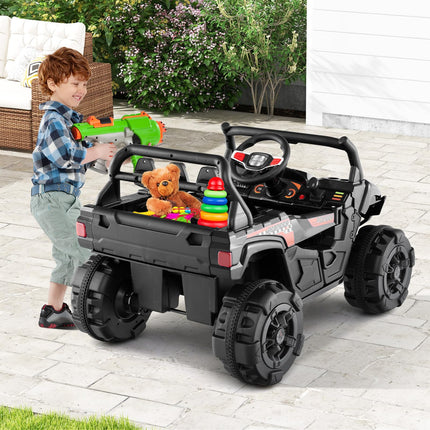 Costzon Kids Ride on Truck, 12V Battery Powered Electric Vehicle w/Remote Control