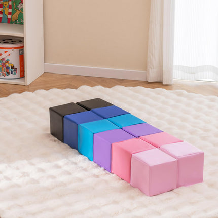 Costzon Foam Blocks, 12-Piece 5.5" x 5.5" Indoor Foam Pit Cubes for Kids Safe Active Playing