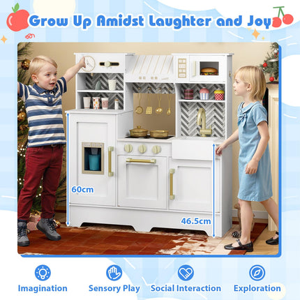 Costzon Toddler Pretend Cooking Playset w/Stoves for Kids Aged 3+