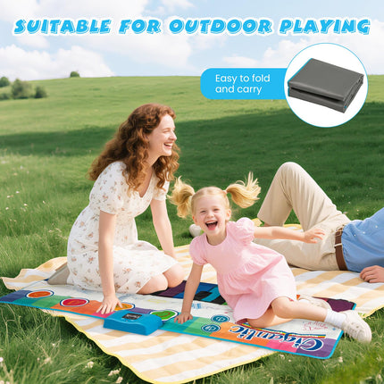 Costzon Floor Piano Mat for Kids & Toddlers w/24 Keys 8 Instrument Sounds 10 Songs