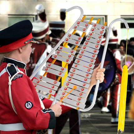 Costzon Marching Glockenspiel 29 Note Bell Lyre for Marching Band