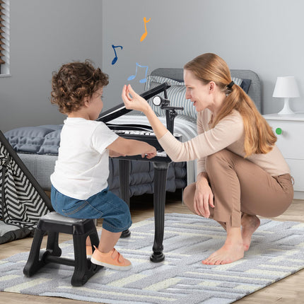 Costzon Kids Piano, 37 Key Mini Grand Piano Toy Keyboard, Portable Electronic Piano Educational Musical Instrument Toy