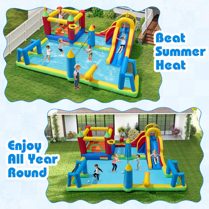 BOUNTECH 9-in-1 Inflatable Water Slide