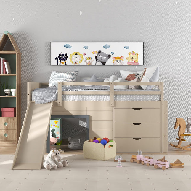 Twin Low Loft Bed - Costzon