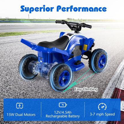 Costzon Kids ATV 12V 4-Wheeler Quad Electric Vehicle