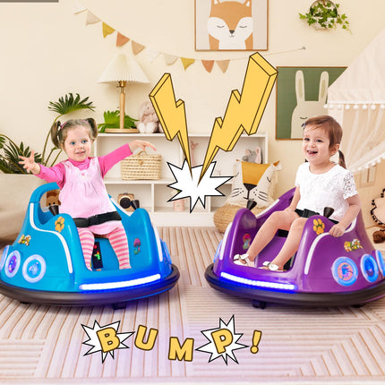 Costzon Bumper Car for Kids 12V Electric Ride on Toy with Remote Control