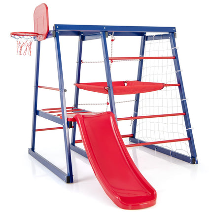 Costzon 7 in 1 Climbing Toys for Toddlers, Indoor Outdoor Kids Gym for Exercise w/Climbing Net