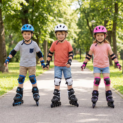 Costzon Inline Skates 4 Sizes Adjustable Kids Roller Blades