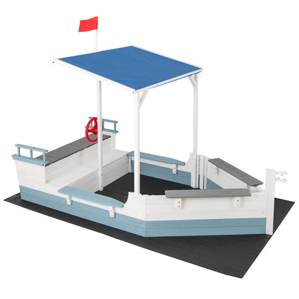 Costzon Pirate Ship Sandbox with Canopy