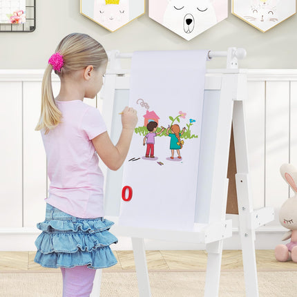 Costzon Easel for Kids 3 In 1 Foldable Art Easel with Magnetic White Board