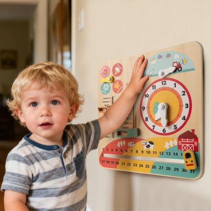 Costzon Montessori Kids Daily Learning Clock Toy