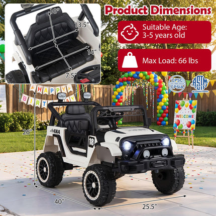 Costzon Ride on Car Truck with Remote Control for Boys Girls | 12V Electric Vehicles