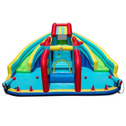 Costzon Inflatable Double Water Slide Bounce House