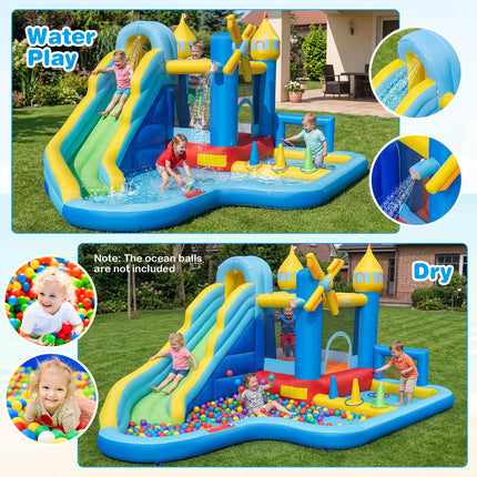 BOUNTECH Inflatable Water Slide Bounce House | Kids Water Park Jump Bouncy Castle with 780w Air Blower