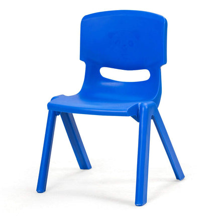 Costzon Plastic Stackable School Chairs, Kids Learning Chairs with 11 inch Seat Height