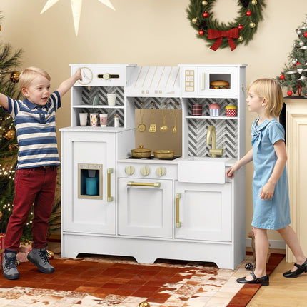 Costzon Toddler Pretend Cooking Playset w/Stoves for Kids Aged 3+