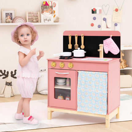 Costzon Kids Wooden Kitchen Playset