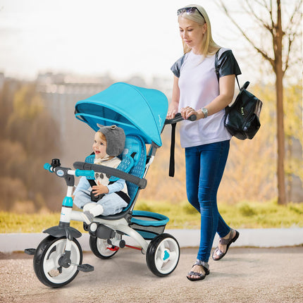 Costzon Tricycle for Toddlers 6 in 1 Trike w/Parent Handle