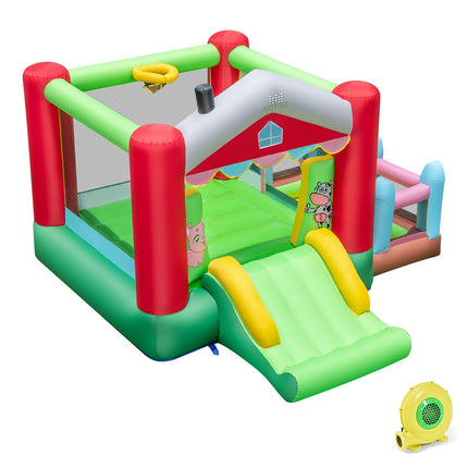 BOUNTECH Inflatable Bounce House, Bouncy House for Kids Indoor Outdoor Party Family with Wide Slide
