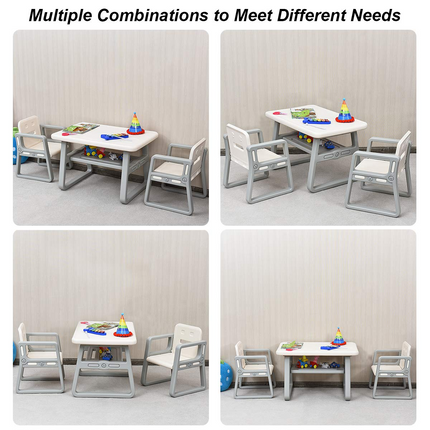 Costzon Kids Table and Chair Set, Children Activity Table & 2 Chairs