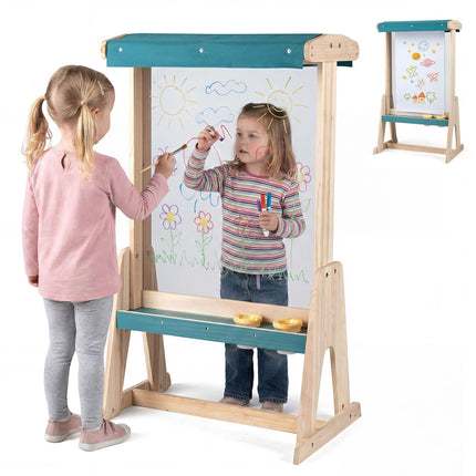 Costzon Easel for Kids Indoor Outdoor Art Toddler Easel