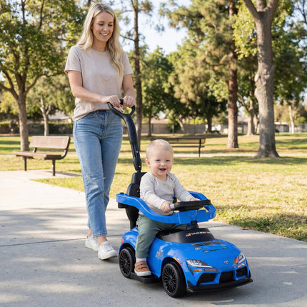 Costzon 3 in 1 Toyota Licensed Push Car for Toddlers | Foot-to-Floor Kids Ride On Toys
