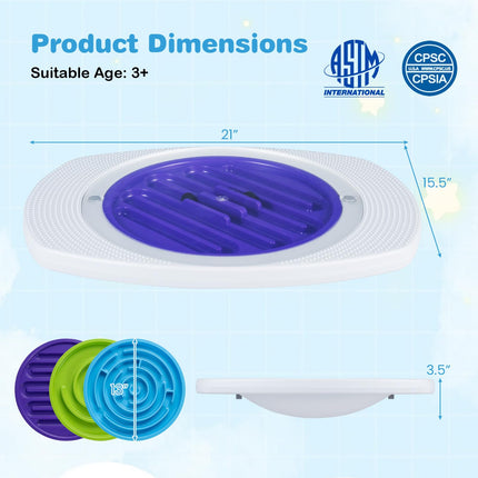 Costzon 2-in-1 Balance Board for Kids with 3 Maze Discs | Wobble Labyrinths Board