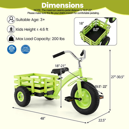 Costzon Kids Tricycle with Storage Basket