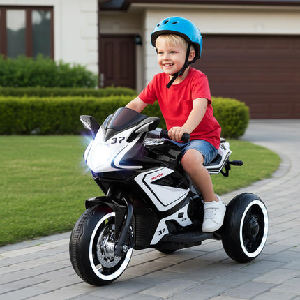 Costzon Toddler Motorcycle with LED Lights 6V Battery Powered Kids Motorcycle