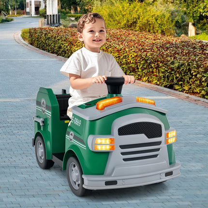 Costzon Ride on Fire Truck 12V Toddler Fire Toy Kids Car w/Shovel & Wrench