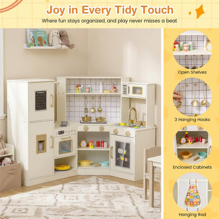 Costzon Kids Wooden Toy Kitchen Playset